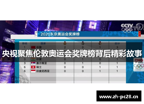 央视聚焦伦敦奥运会奖牌榜背后精彩故事